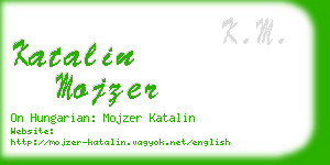katalin mojzer business card